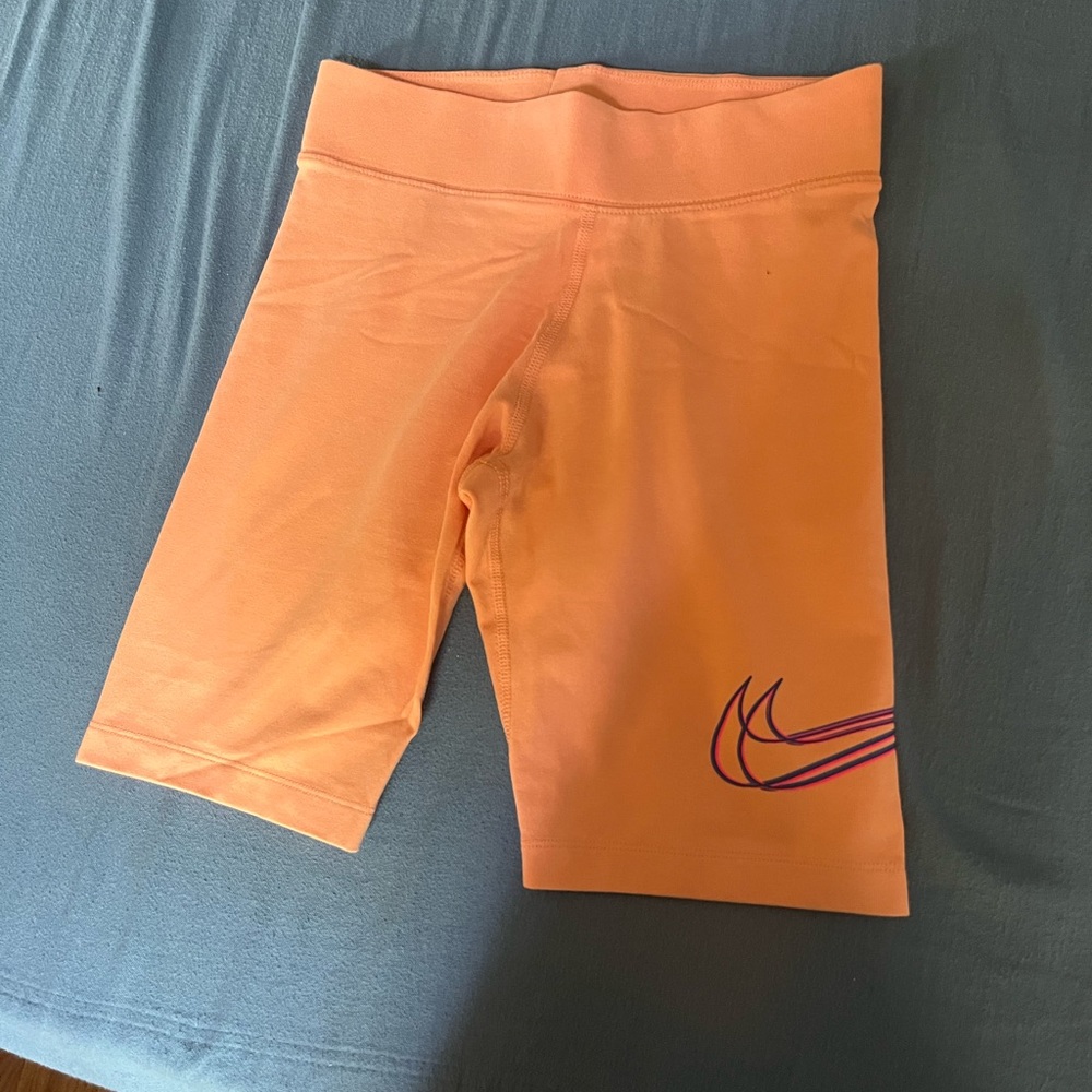 Pink Nike biker shorts